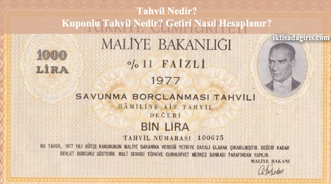 tahvil nedir, kuponlu tahvil